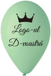Personal Balon cu logo - Verde mentă 26 cm