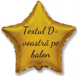 Personal Balon din folie cu text - Stea aurie 45 cm