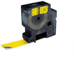  Etichete compatibile DYMO 1805431 - 24mm x 5.5m, negru/galben