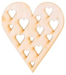 AtmoWood Faszív faragott szívekkel 10 x 8, 5 cm