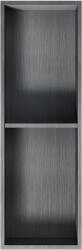 Wellis Fali szekrény, Wellis WE00160 LumoSlot 80 két fakkos matt fekete színű polcos falfülke, LED világ