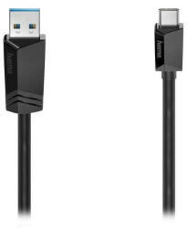 Adatkábel HAMA USB-C/USB-A 1, 8m fekete
