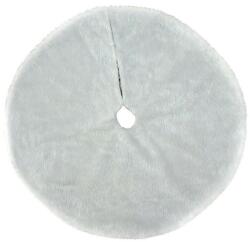  Covor pentru bradul de Craciun, diametru 90 cm, blana grosime 7 cm, alb (122466)