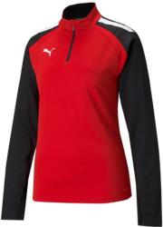 PUMA teamLIGA 1 4 Zip Top W Red- Bla Hosszú ujjú póló 657253-01 Méret M 657253-01