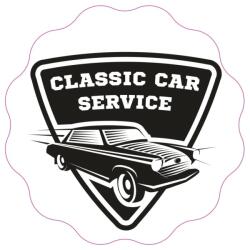 Abtibild "CLASSIC CAR SERVICE" Cod: TAG 003 / T4 Automotive TrustedCars