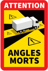 Set autocolante indicatoare „Unghi mort FR (6 buc. - camion) Automotive TrustedCars