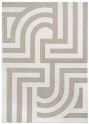  Tiffany Beige XL, ekrü, mogyórószín geometriai mintás szőnyeg 200 x 300 cm