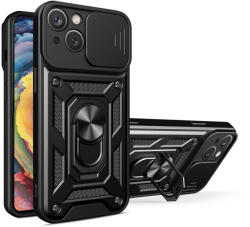 Carcasa Hybrid Armor CamShield compatibila cu iPhone 15 Plus Black (9145576280775)
