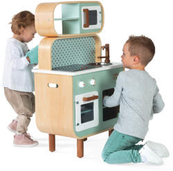Janod Bucătărie din lemn pentru copii Reverso 2 în 1 - față-verso