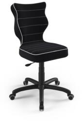 ENTELO Scaun ergonomic pentru birou ajustat la înălțimea de 146-176, 5 cm - negru