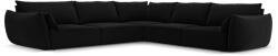 Micadoni Coltar Kaelle cu tapiterie din catifea, negru (ColtarKaellel3set6)