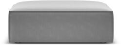 Micadoni Puf Kaelle cu tapiterie din catifea, gri (PufKaellelset5)