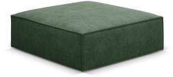 Micadoni Puf Kaelle cu tapiterie din tesatura structurala, verde inchis (PufKaellelset11)