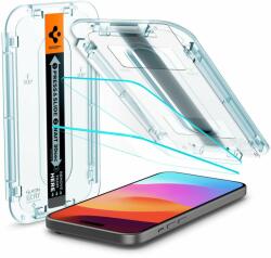 Spigen Glass tR EZ Fit 2 Pack Transparency iPhone 15 üvegfólia (AGL06903)