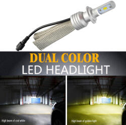 Bec LED L11 culoare duala H11 Automotive TrustedCars