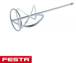 FESTA 35093 keverőszár ellentétes lapátiránnyal (festék, hígabb anyagok), Ø 160 mm, 600 mm, M14 (35093)
