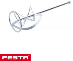 FESTA 35092 keverőszár ellentétes lapátiránnyal (festék, hígabb anyagok), Ø 140 mm, 600 mm, M14 (35092)