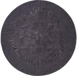  Radius Dark Grey, sötétszürke 3D mintás, kézi csomózású prémium köralakú szőnyeg 200cm