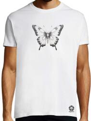 Magnolion Fekete fehér lepke v3 póló