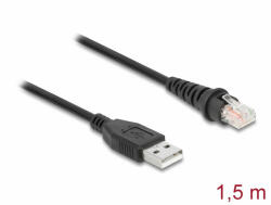 Delock RJ50 A-típusú USB 2.0 vonalkód olvasó kábel 1, 5 m (90598)