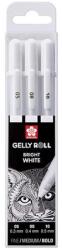  Sakura Jelly Roll white zseléstoll készlet 3db-os (SA292)
