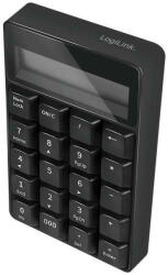  Logilink Billentyűzet, Bluetooth, LCD számológéppel, 20 billentyű, fekete (ID0200) - dstore