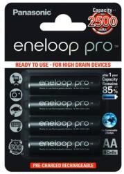 Panasonic Акумулаторни батерии Eneloop PRO BK-3HCDE/4B, AA, 2500mAh, NiMH, 4бр (BK-3HCDE/4B)