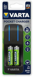  Akkumulátor töltő VARTA Pocket + AA 2600 mAh x 4 (R2U)