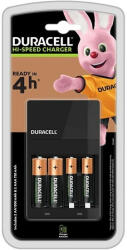 Akkumulátor töltő DURACELL CEF14 AA ceruza 1300mAh és AAA mikro 750mAh + 2db AA és 2db AAA elem