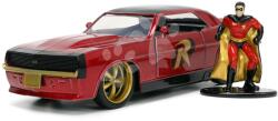 JADA Mașinuța DC Chevy Camaro 1969 Jada din metal cu părți care se deschid și figurina Robin 20 cm lungime 1: 32 (JA3253011)