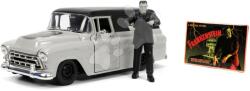 JADA Mașinuța Chevy Suburban 1957 Jada din metal cu părți care se deschid și a figurina Frankenstein 20 cm lungime 1: 24 (JA3255032)