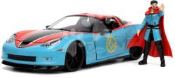 JADA Mașinuța Marvel Doctor Strange Chevy Corvette Jada din metal cu părți care se deschid și figurina Doctor Strange 22 cm lungime 1: 24 (JA3225024)