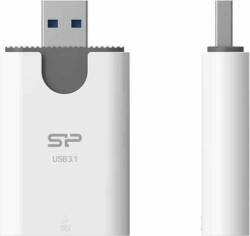 Silicon Power Combo USB 3.2 Külső kártyaolvasó - Fehér (SPU3AT5REDEL300W)