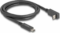Delock USB-C apa USB-C apa töltő/adat kábel - Fekete (1m) (80034)