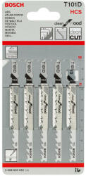 Bosch T 101 D dekopír fűrészlap fához 100x4, 0/5, 2mm 5db/cs (2608630032) - hardtools