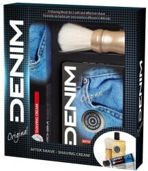 Denim Set Denim Original After Shave 100 ml + Crema de Ras 100 ml + Pamatuf
