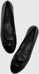 Tory Burch bőr balerina cipő CAP-TOE BALLET fekete, 154511-004 - fekete Női 39