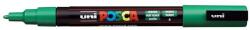 uni Dekormarker, 0, 9-1, 3 mm, UNI "Posca PC-3M", zöld (TUPC3MZ) - pritone