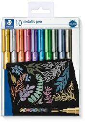 STAEDTLER Dekormarker készlet, 1-2 mm, kúpos, STAEDTLER "8323", 10 különbözõ szín (10 db) (TS8323TB10)