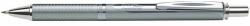Pentel Rollertoll, 0, 35 mm, nyomógombos, ezüst tolltest, PENTEL "EnerGel BL-407" kék