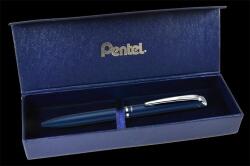 Pentel Zseléstoll, 0, 35 mm, rotációs, diplomatakék tolltest, PENTEL "EnerGel BL-2007" fekete, ajándék kék betéttel (PENBL2007C) - pritone