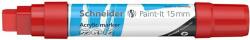 Schneider Dekormarker, akril, 15 mm, SCHNEIDER "Paint-It 330", piros (TSC330P) - pritone