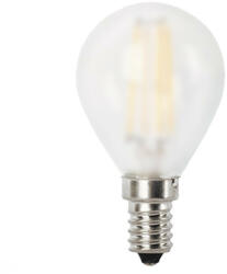 Rábalux 4W 2700K 350Lumen Kisgömb izzó forma E14 filament LED fényforrás (1528) - kecskemetilampa