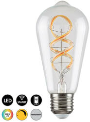 Rábalux Okos 4W 2700K 300Lumen Edison izzó forma E27 filament LED fényforrás (1988) - kecskemetilampa