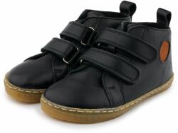 Vlnka Gyerek barefoot bőr tornacipő "Dodo" - fekete gyermek méretek 31
