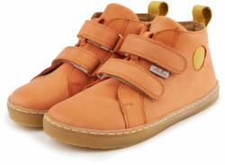 Vlnka Gyerek barefoot bőr tornacipő "Dodo" - narancssárga gyermek méretek 30