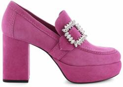 Kennel & Schmenger magassarkú cipő velúrból Indie rózsaszín, magassarkú, 91-57150 - rózsaszín Női 40