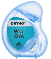 Woom Ață dentară cu aromă de mentă și eucalipt, 50 secțiuni - Woom Ortho+ Dental Floss