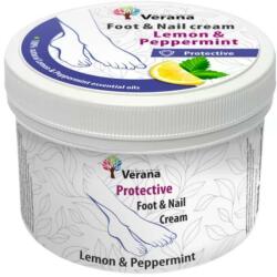 Verana Cremă de protecție pentru picioare și unghii Lămâie și mentă - Verana Protective Foot & Nail Cream Lemon & Peppermint 500 g