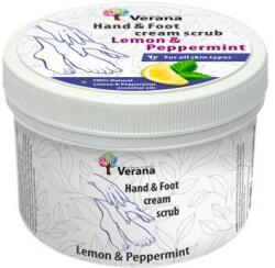 Verana Cremă-scrub de protecție pentru mâini și picioare Lămâie și mentă - Verana Protective Hand & Foot Cream-scrub Lemon & Peppermint 500 g